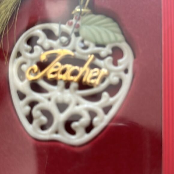 Lenox Holiday For My Teacher Ornament - Picture 2 of 3